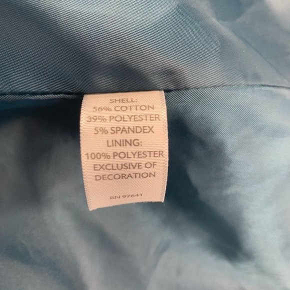 J. Jill Teal Swing Blazer/Jacket Hidden Buttons LP - Picture 9 of 10